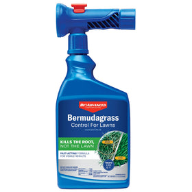 BioAdvanced Bermudagrass Control bottle ready for lawn treatment