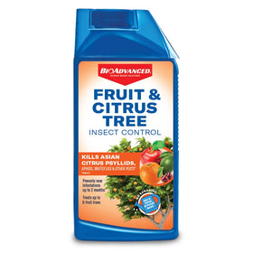 BioAdvanced blue bottle concentrate for season-long protection of fruit and citrus trees.