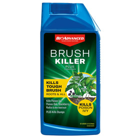 BioAdvanced Brush Killer Plus bottle front view, compact 32 oz container.