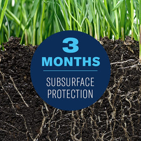 BioAdvanced lawn care scene showing mosquitoes and other listed pests being controlled outdoors.