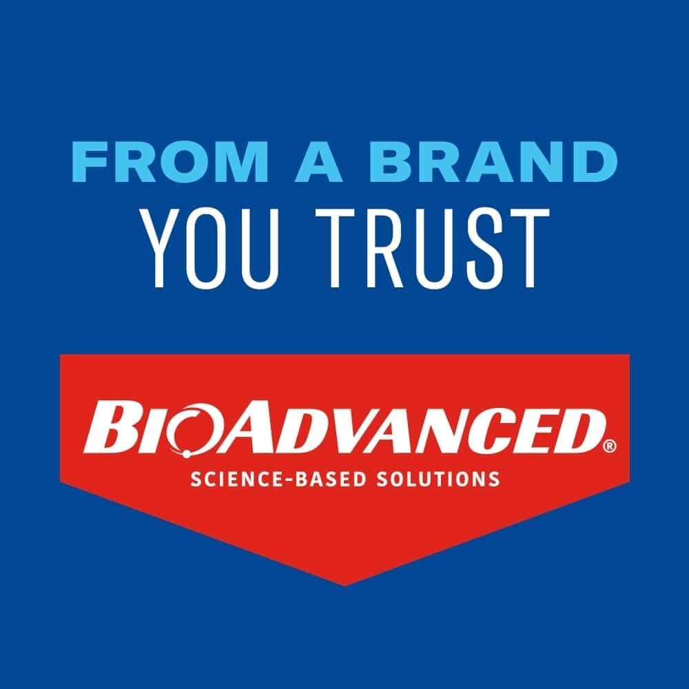 BioAdvanced weed killer spray works around patios and driveways with ease.