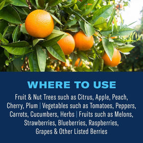Covers Asian citrus psyllid and common garden pests.