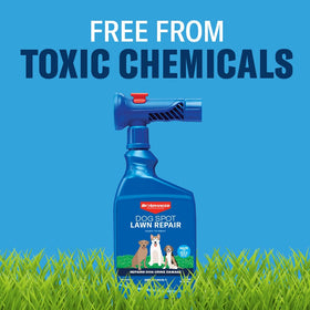 BioAdvanced Dog Spot Lawn Repair safe for kids and pets when used as directed