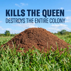 Easy shaker-top application lets you sprinkle directly over mounds with BioAdvanced.