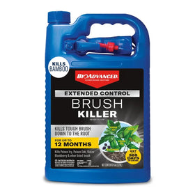 BioAdvanced Extended Control Brush Killer Spray bottle ready for yard use.