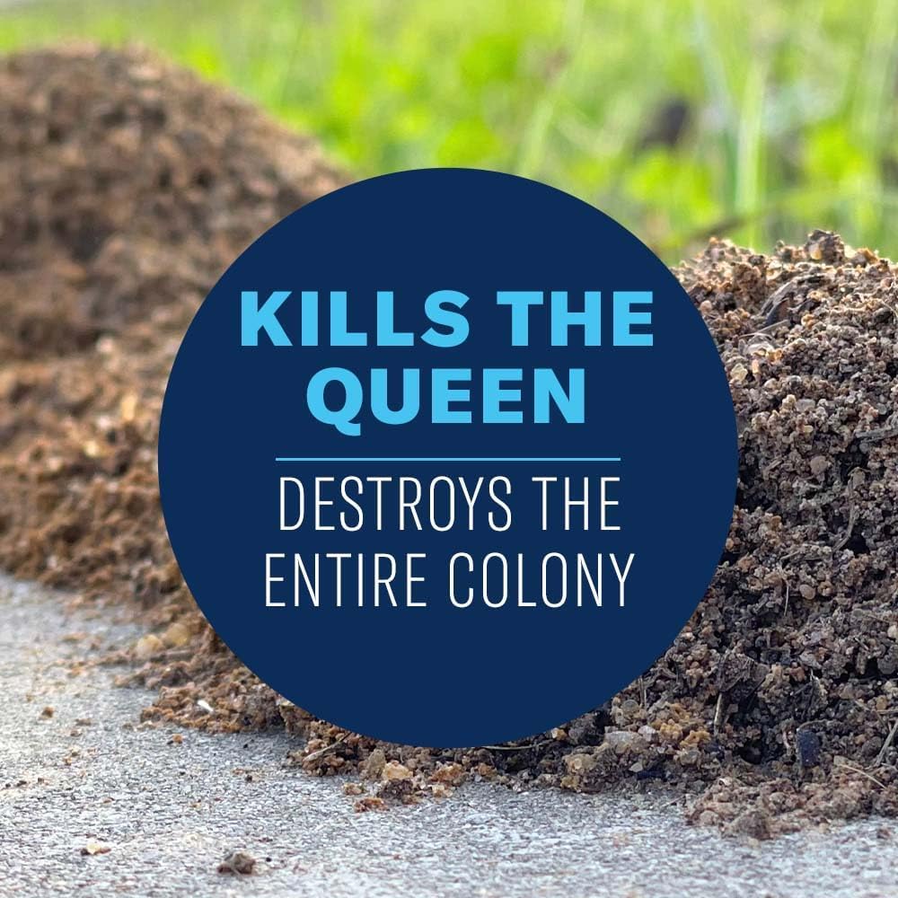 BioAdvanced Fire Ant Killer Dust fast-acting formula starts killing on contact.