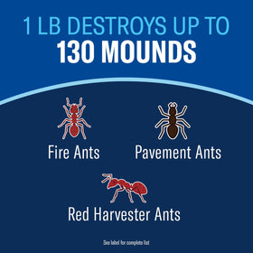 BioAdvanced Fire Ant Killer Dust destroys the mound for rapid outdoor control.