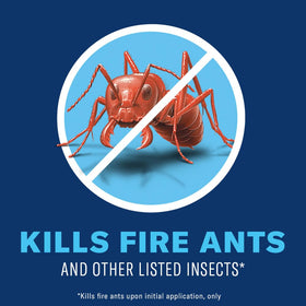 BioAdvanced Fire Ant Killer demonstrates immediate control on contact for outdoor lawns.
