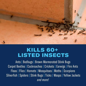 BioAdvanced Home Pest Plus Germ Killer being sprayed for quick action.