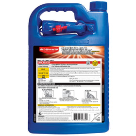 Product label close-up with usage directions and safety notes from BioAdvanced.