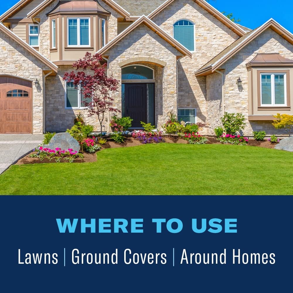 Illustration of 5333 square feet of lawn coverage with BioAdvanced pest protection.