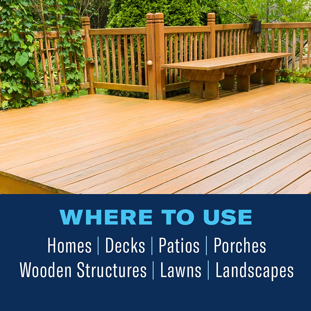 BioAdvanced outdoor use on lawns, decks, and wood piles around structures.