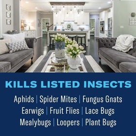 BioAdvanced pest action close-up highlights insect-killing effectiveness on leaves