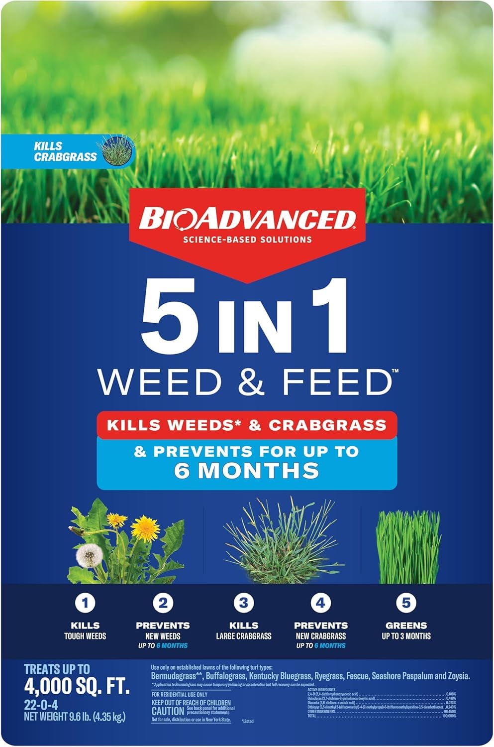 Spring or early summer application ready for lawn care routine.