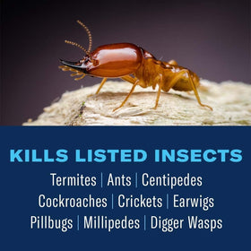 BioAdvanced granules spread along the foundation to target termites and listed insects