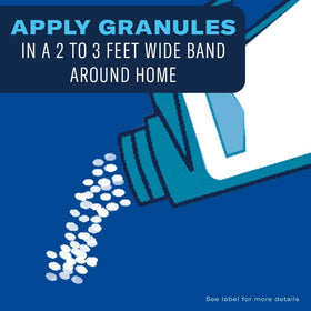 Blue bottle branded BioAdvanced Termite Killer Granules in use for activation