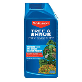 BioAdvanced Tree and Shrub Insect Killer bottle pour enables quick, easy outdoor application.