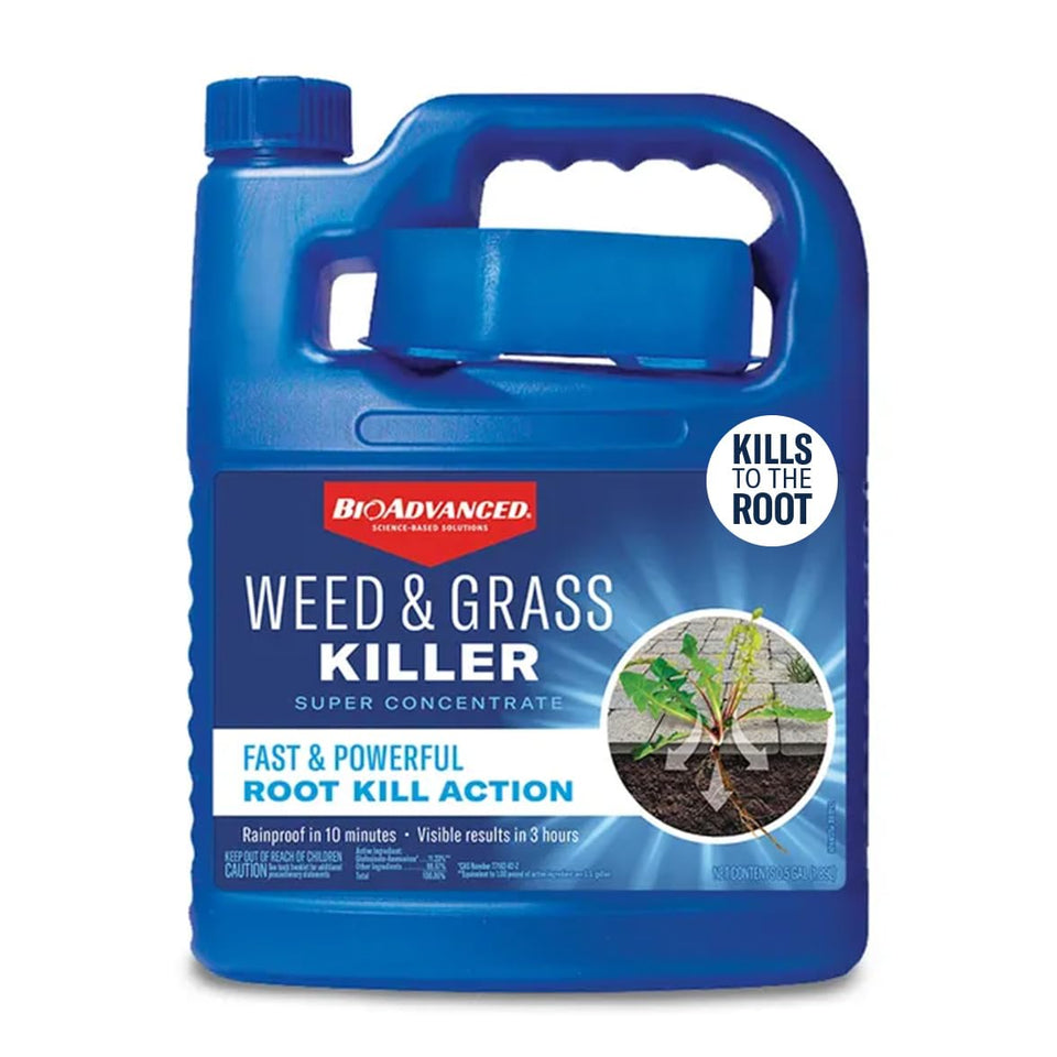 BioAdvanced Weed Killer Spray bottle ready for fast action in beds and borders.