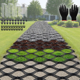 BIOBUBANA Gravel Grid on driveway stabilizes load for a durable, even surface
