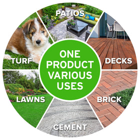 Bioda leaves stained wood and decking smelling cleaner without harsh chemicals.