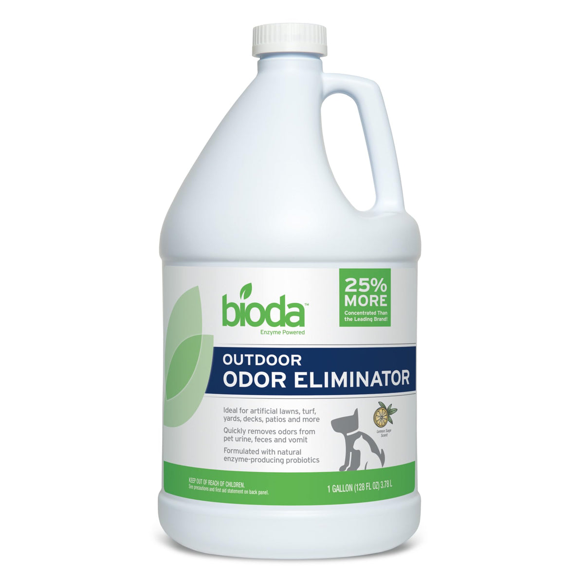 Bioda Probiotic Outdoor Odor Eliminator bottle neutralizes outdoor pet odors at the source.