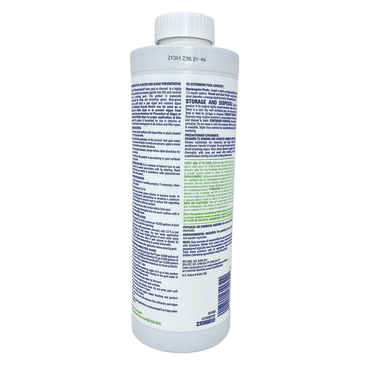 BioGuard Banish pool-water-clear during treatment keeps water clear.