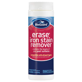 BioGuard Erase Iron Stain Remover bottle pour for direct treatment of stubborn iron stains