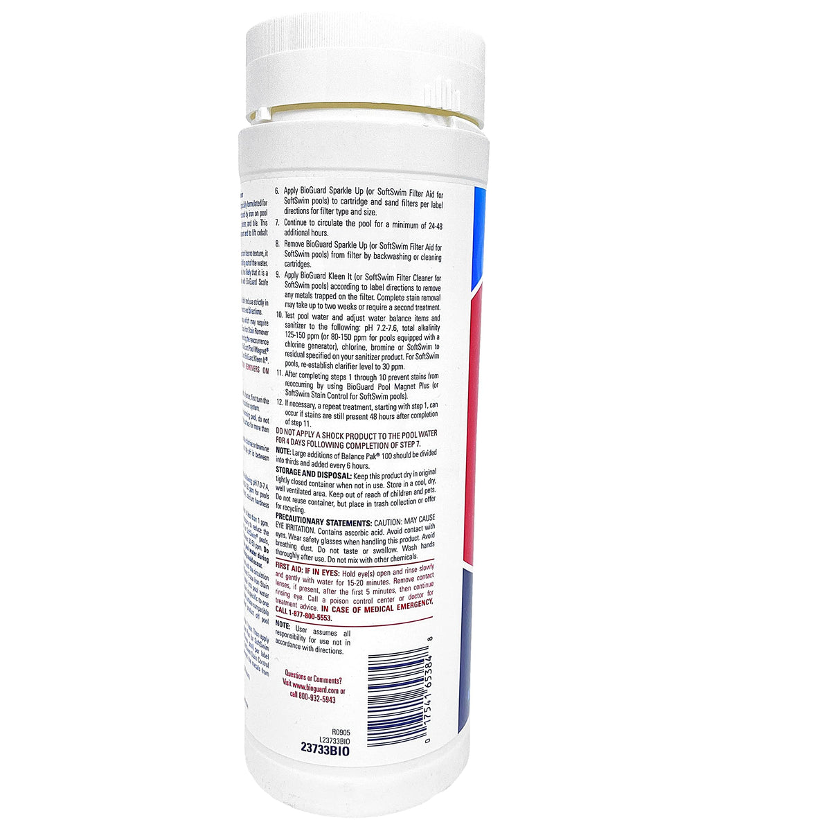 BioGuard Erase Iron Stain Remover pack of 2 for versatile pool surface care