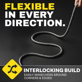 BIONIC STEEL flexible garden hose maneuvers around plants.
