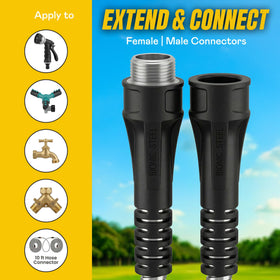 BIONIC STEEL hose connector for reels ensuring leak-proof connection.