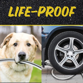 Bionic Steel Pro 75ft hose flexible-maneuver around trees and corners.