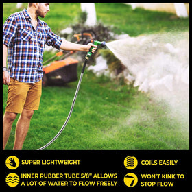 Bionic Steel Pro 75ft hose nozzle-action for precise water control.