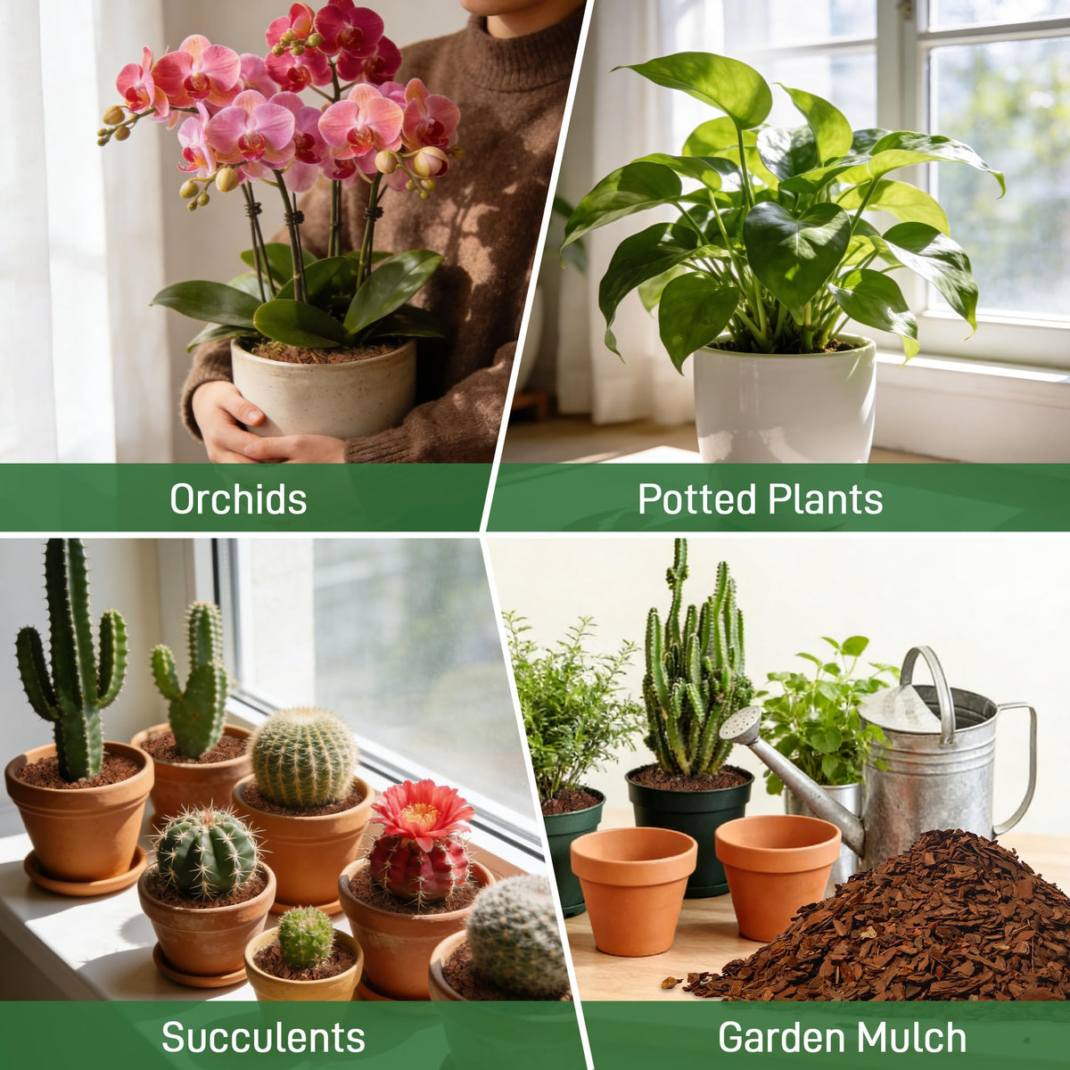 Biotolot orchid bark packaging label with product details