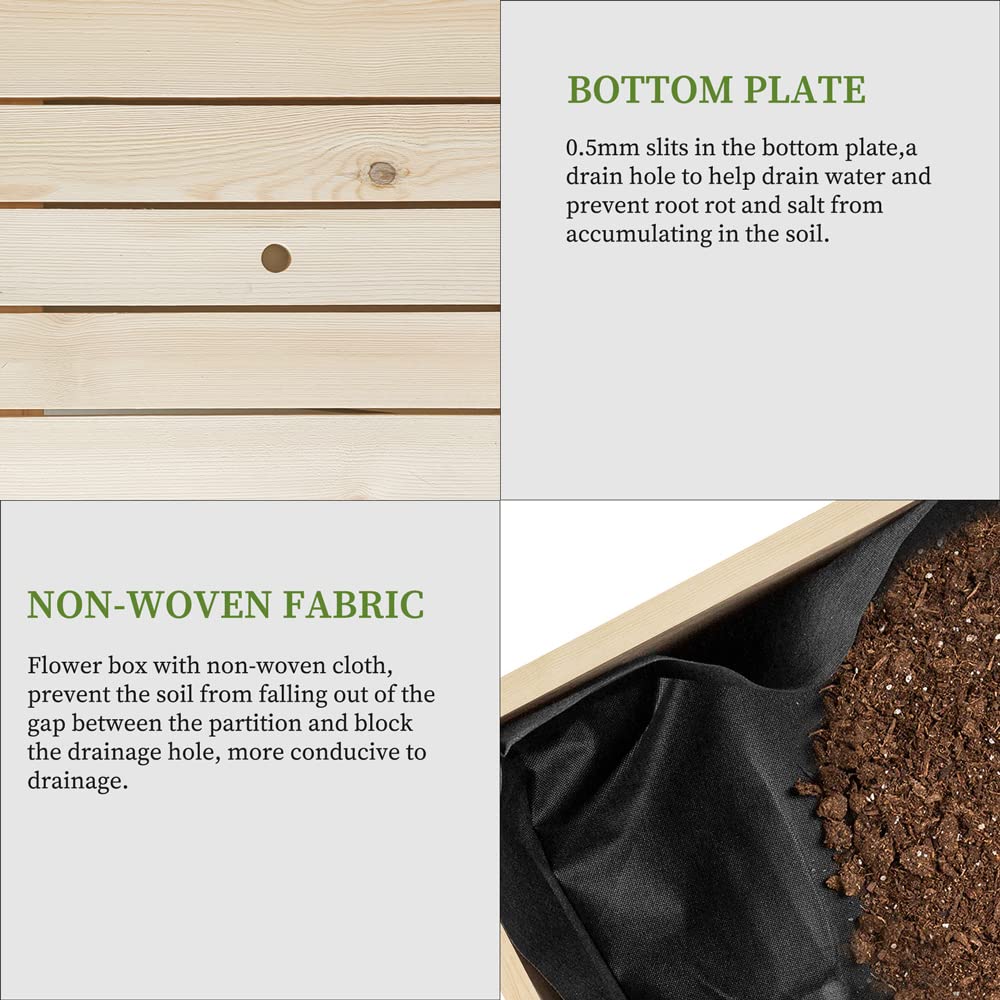 Birasil drainage holes and inner liner promote soil health and airflow.
