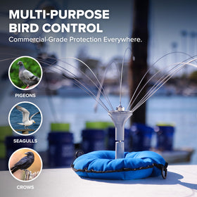 Bird Spider 360 with UV-stabilized plastic stands up to sun and rain.