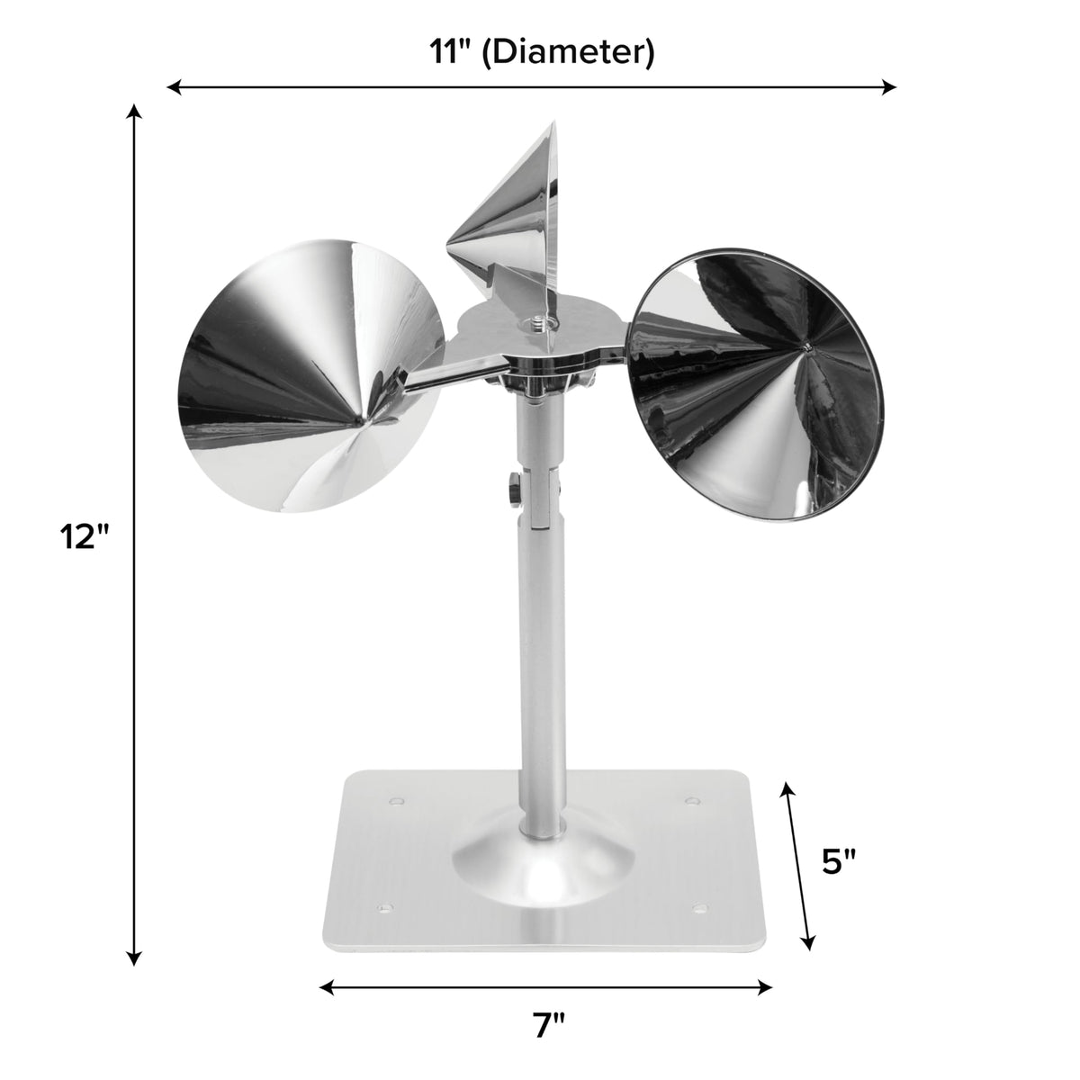 Bird B Gone Reflect-A-Bird wind-powered design provides a silent solution.