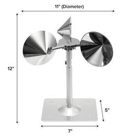 Bird B Gone Reflect-A-Bird wind-powered design provides a silent solution.