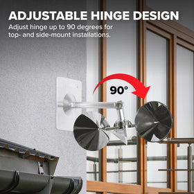 Bird B Gone Reflect-A-Bird adjustable neck allows precise positioning.