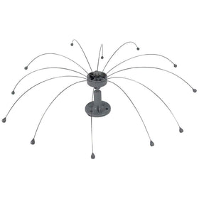Bird Barrier Daddi Long Legs 4 ft deterrent on rooftops deters perching birds.