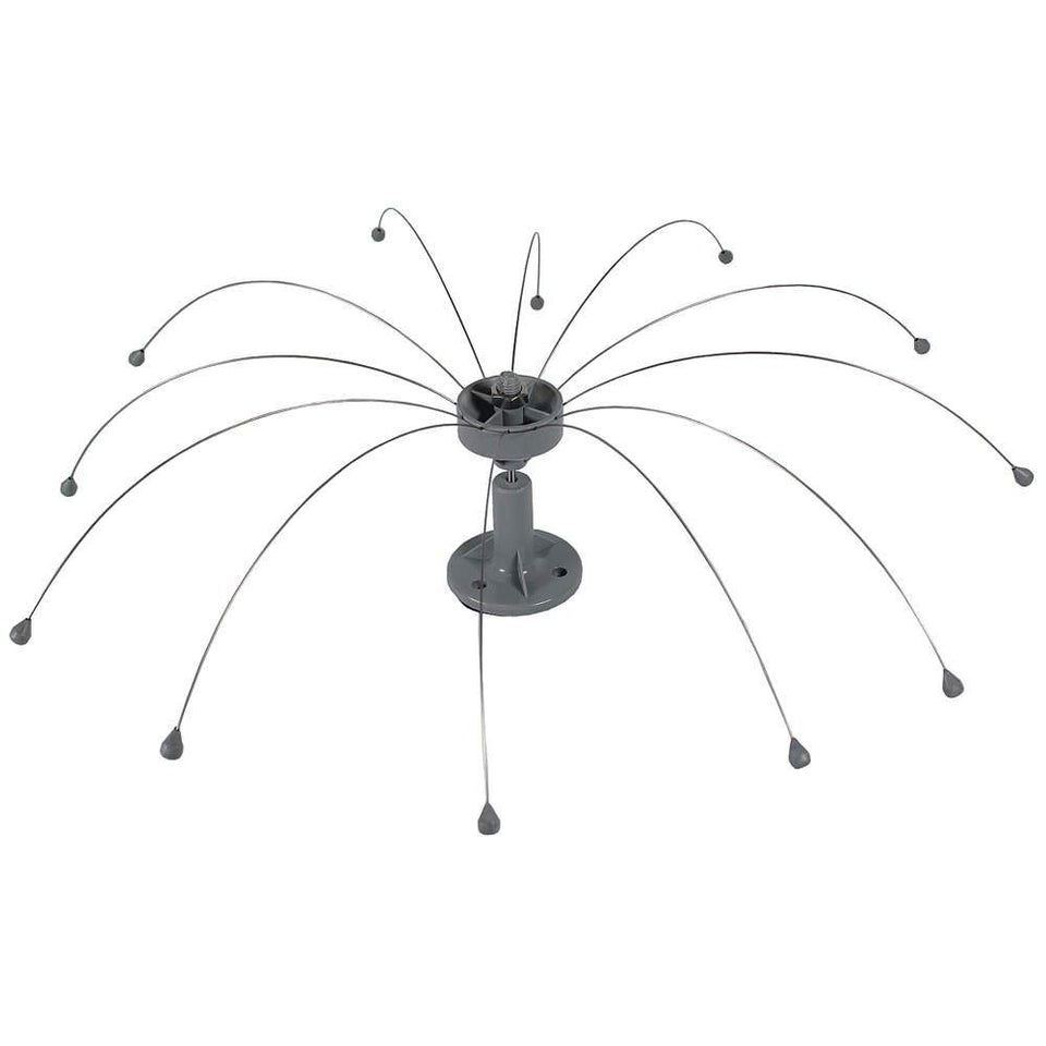 Bird Barrier Daddi Long Legs 4 ft deterrent on rooftops deters perching birds.