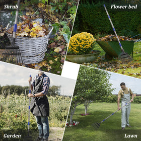 Bird Twig heavy-duty garden rake designed for durable yard use.