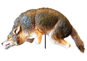 Bird-X 3D Coyote Decoy appears lifelike from all angles to deter birds.