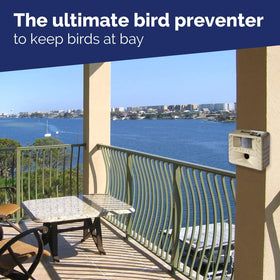 Bird-X Balcony Gard covers up to 900 sq ft for outdoor spaces.