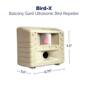 Bird-X Balcony Gard motion-sensor mode activates as birds approach.