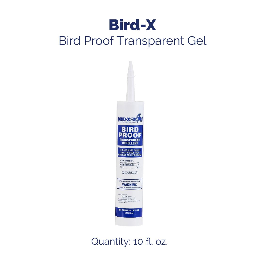 Bird-X Bird Proof Gel on window sill helps prevent roosting and mess