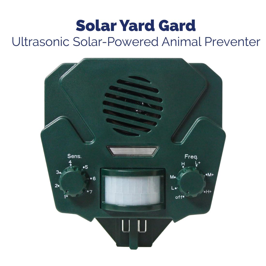 Bird-X Solar Yard Gard solar panel harvesting sunlight to power deterrence
