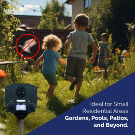 Bird-X Solar Yard Gard weather-resistant housing withstands rain and sun