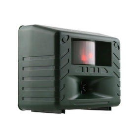 Bird-X Yard Gard ultrasonic decoy device deters deer, rabbits, and other yard pests.