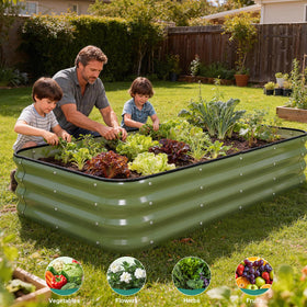BIRDSINYARD garden bed with included gloves encourages comfortable gardening