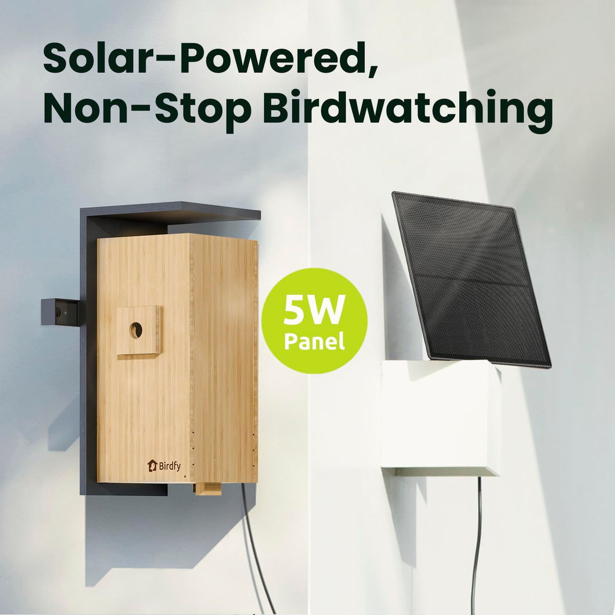 Birdfy Nest Duo four entrance sizes with predator guards
